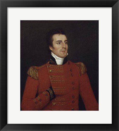 Framed Arthur Wellesley, Duke of Wellington, as a Major General in 1804 Print