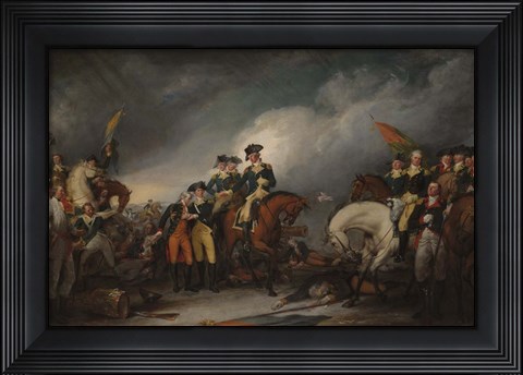 Framed Capture of the Hessians at Trenton, December 26, 1776 Print