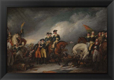 Framed Capture of the Hessians at Trenton, December 26, 1776 Print