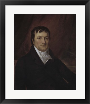 Framed Portrait of John Jacob Astor Print