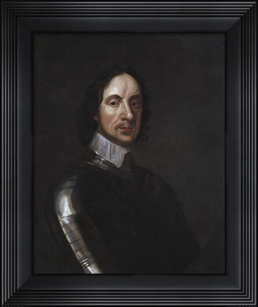 Framed English Military and Political leader Oliver Cromwell Print