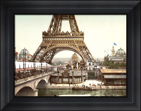Framed Eiffel Tower during the Exposition Universelle, 1900 Print
