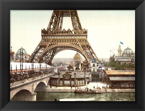 Framed Eiffel Tower during the Exposition Universelle, 1900 Print