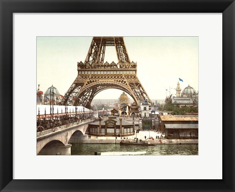 Framed Eiffel Tower during the Exposition Universelle, 1900 Print