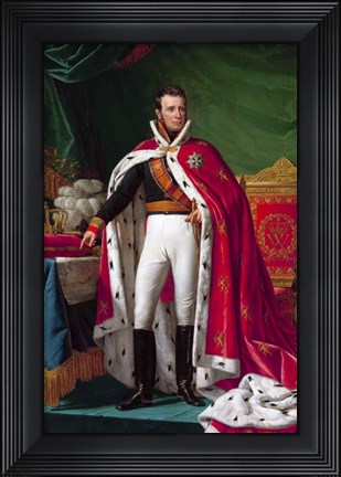 Framed Portrait King William I of the Netherlands Print