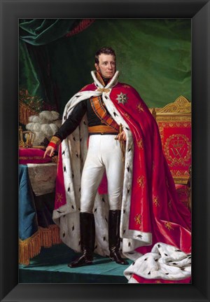 Framed Portrait King William I of the Netherlands Print