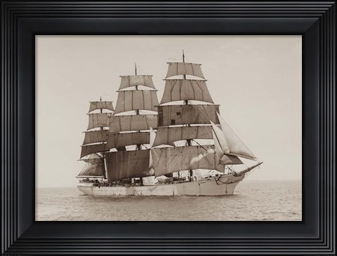 Framed Retro Designed ship GD Kennedy Print