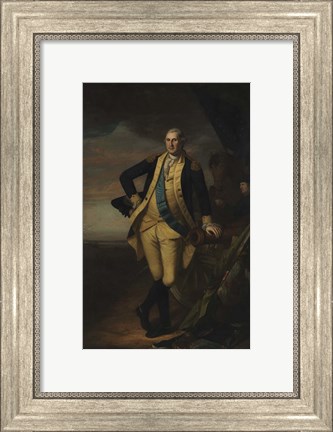 Framed George Washington after the Battle of Princeton Print