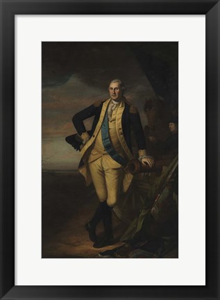 Framed George Washington after the Battle of Princeton Print