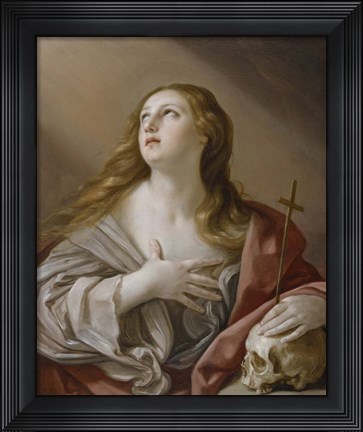 Framed Mary Magdalene Gazing towards Heaven Print