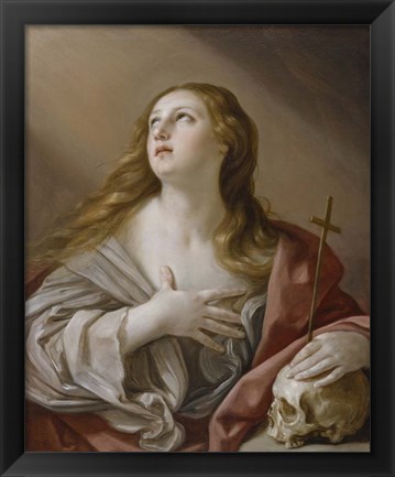 Framed Mary Magdalene Gazing towards Heaven Print