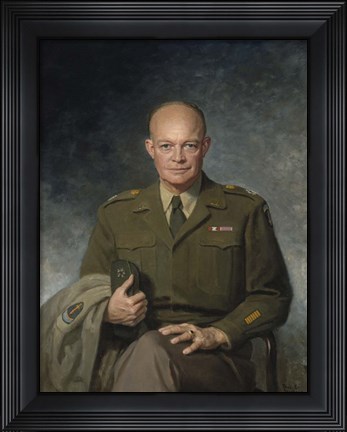 Framed Dwight D Eisenhower, 34th US President Print
