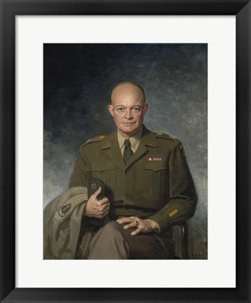 Framed Dwight D Eisenhower, 34th US President Print