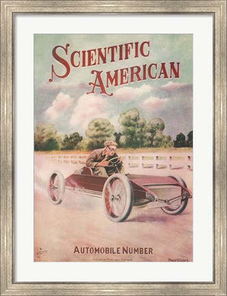 Framed Cover of an edition of Scientific American Print