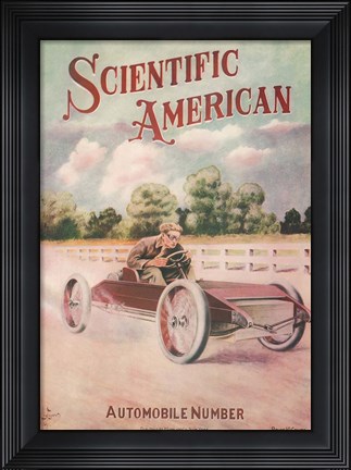 Framed Cover of an edition of Scientific American Print