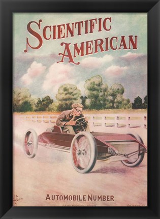 Framed Cover of an edition of Scientific American Print