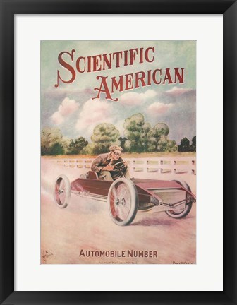 Framed Cover of an edition of Scientific American Print