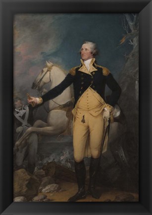 Framed General George Washington after the Battle of Assunpink Creek Print