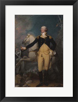 Framed General George Washington after the Battle of Assunpink Creek Print