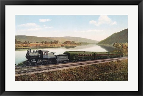 Framed Black Diamond Express Train Print