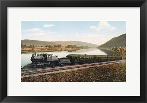 Framed Black Diamond Express Train Print