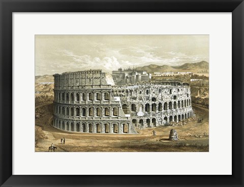 Framed Coliseum at Rome, circa 1872 Print