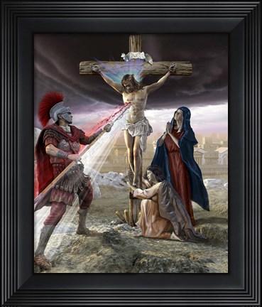 Framed Jesus on the Cross Print
