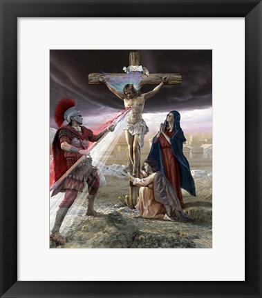 Framed Jesus on the Cross Print