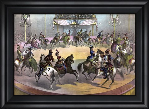 Framed Circus Grand Finale, circa 1872 Print
