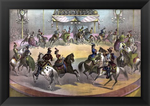 Framed Circus Grand Finale, circa 1872 Print