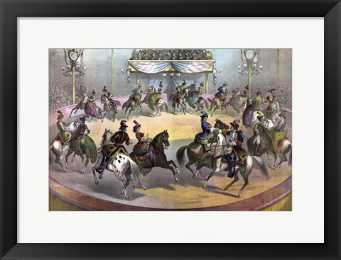 Framed Circus Grand Finale, circa 1872 Print