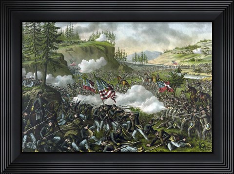 Framed Battle of Chickamauga, September 19-20, 1863 Print