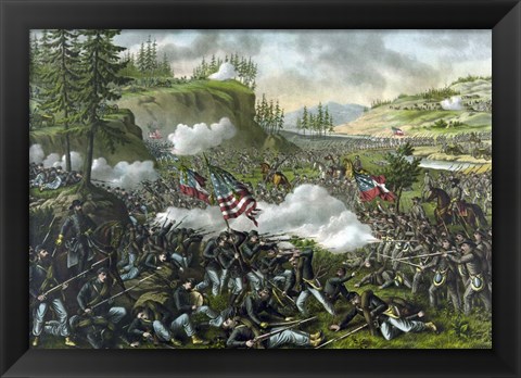 Framed Battle of Chickamauga, September 19-20, 1863 Print