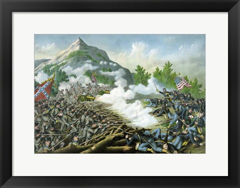 Framed Battle of Kennesaw Mountain, June 27, 1864 Print