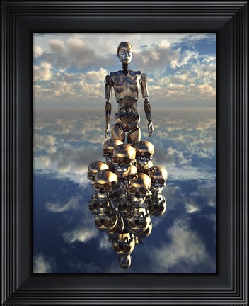 Framed Progressive Evolution and Development of Robotics Print