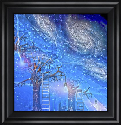 Framed Imagination Abstract Print