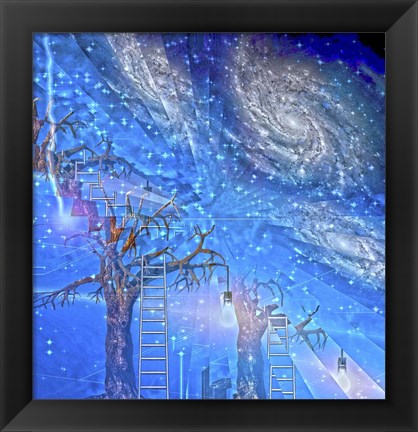 Framed Imagination Abstract Print