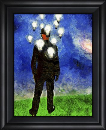 Framed Entrepreneur in Suit Print