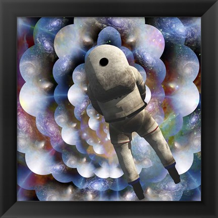 Framed Astronaut in Endless Space Print