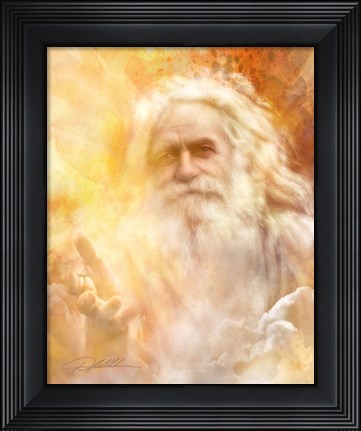 Framed God the Father Print