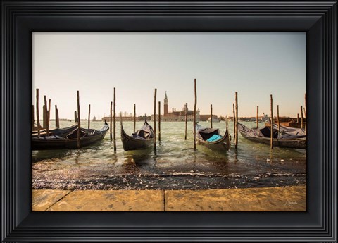 Framed Venice Gondolas Print