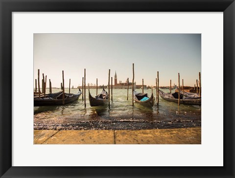 Framed Venice Gondolas Print