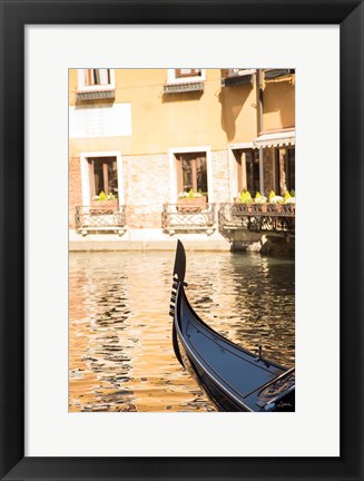 Framed Gondola Reflections Print