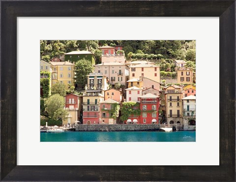 Framed Lake Como Village II Print