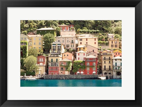 Framed Lake Como Village II Print