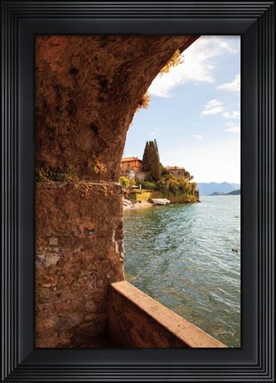 Framed Lake Como Archway Print