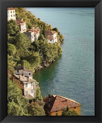 Framed Above Lake Como Print