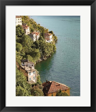 Framed Above Lake Como Print