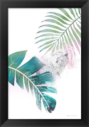 Framed Tropical Floral II Print