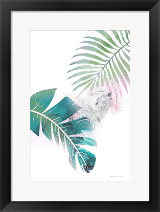 Framed Tropical Floral II Print
